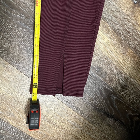 Anthropologie Maeve High Rise Seamed Split Hem Skinny Pants Size 8 - Picture 10 of 11